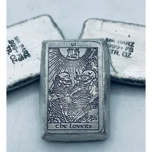 2 Ozt MK BarZ "The Lovers" Weight Bar .999 Fine Silver