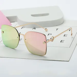 2021 Black Retro Square Sunglasses Women Men Oversized Accessory Eyeglasses UV400