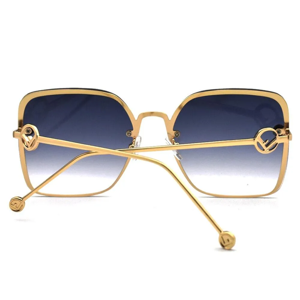 2021 Black Retro Square Sunglasses Women Men Oversized Accessory Eyeglasses UV400