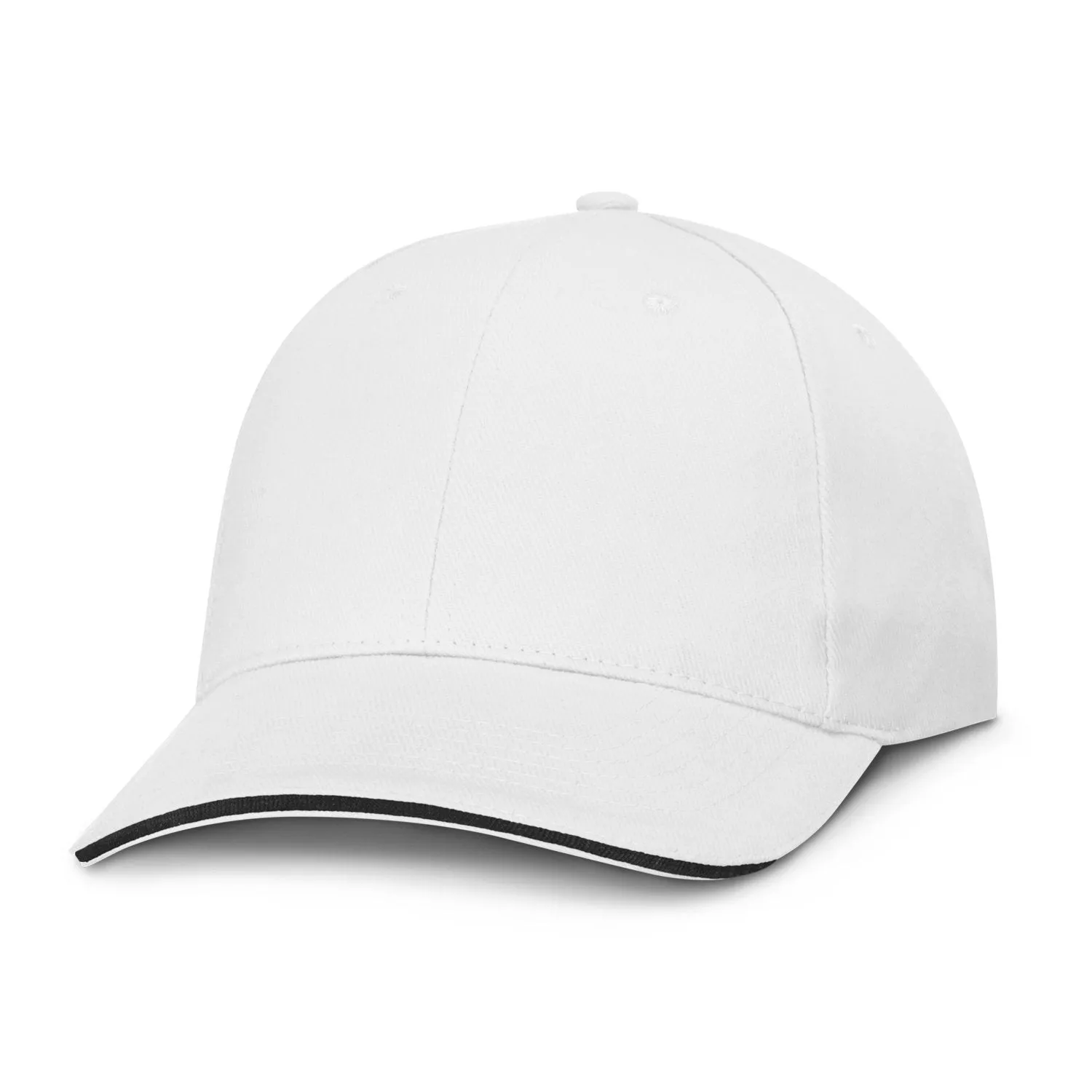 6 Panel Sandwich Black Trim Cap(SHW-14T)