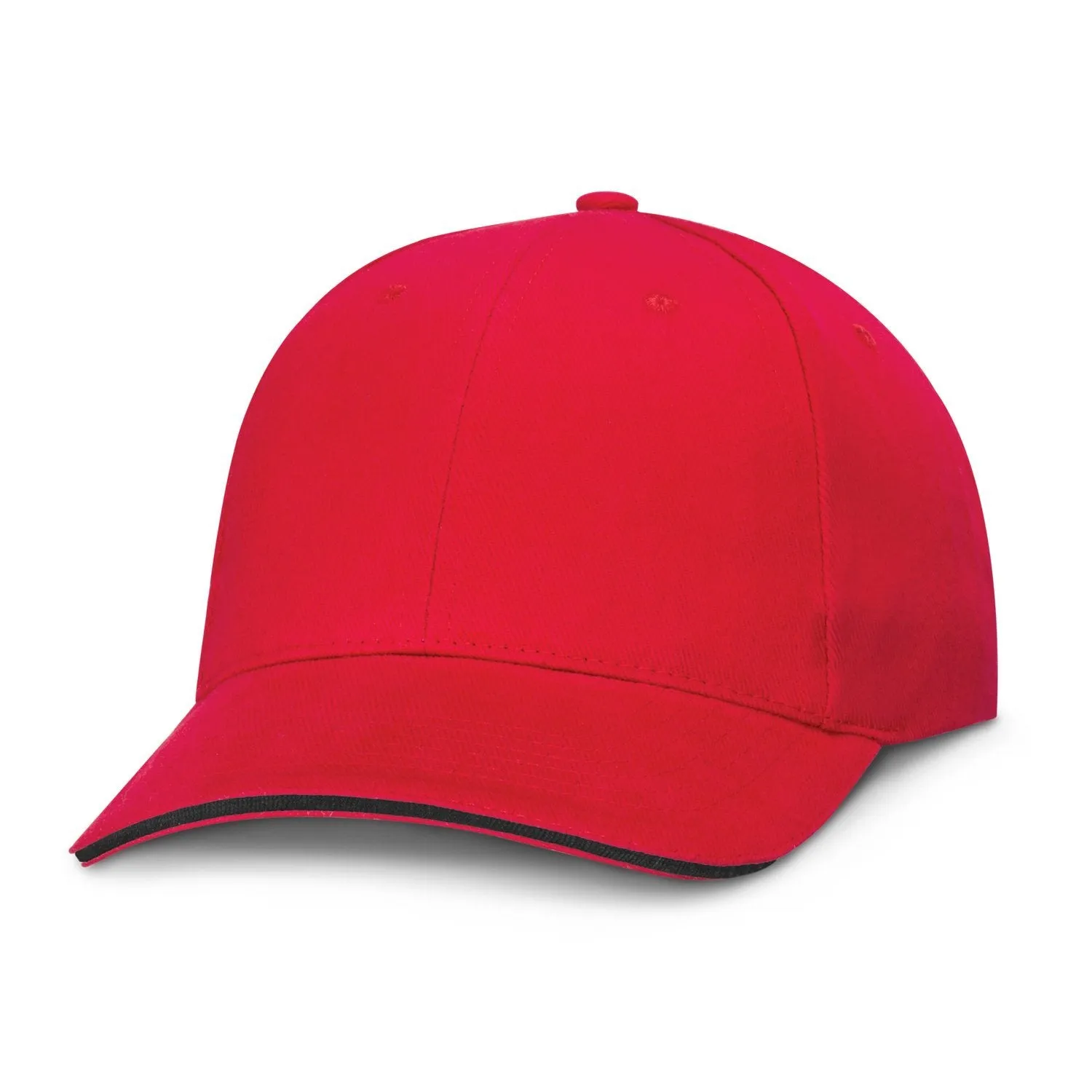 6 Panel Sandwich Black Trim Cap(SHW-14T)