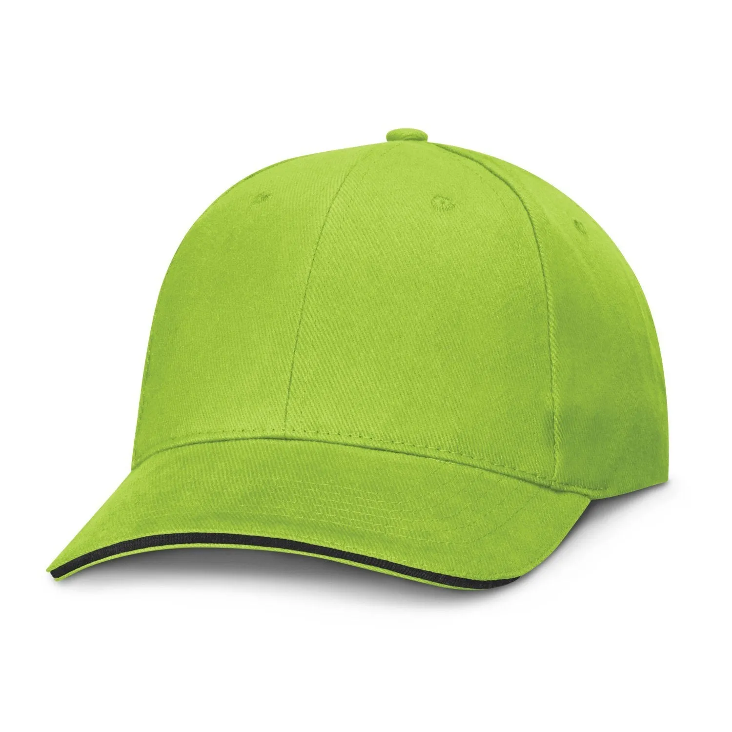 6 Panel Sandwich Black Trim Cap(SHW-14T)