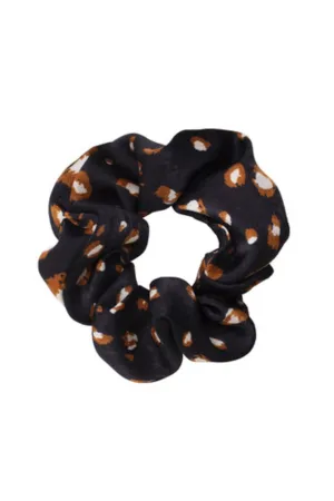 Adorn by Mae Elastic Scrunchie Stay Wild Black