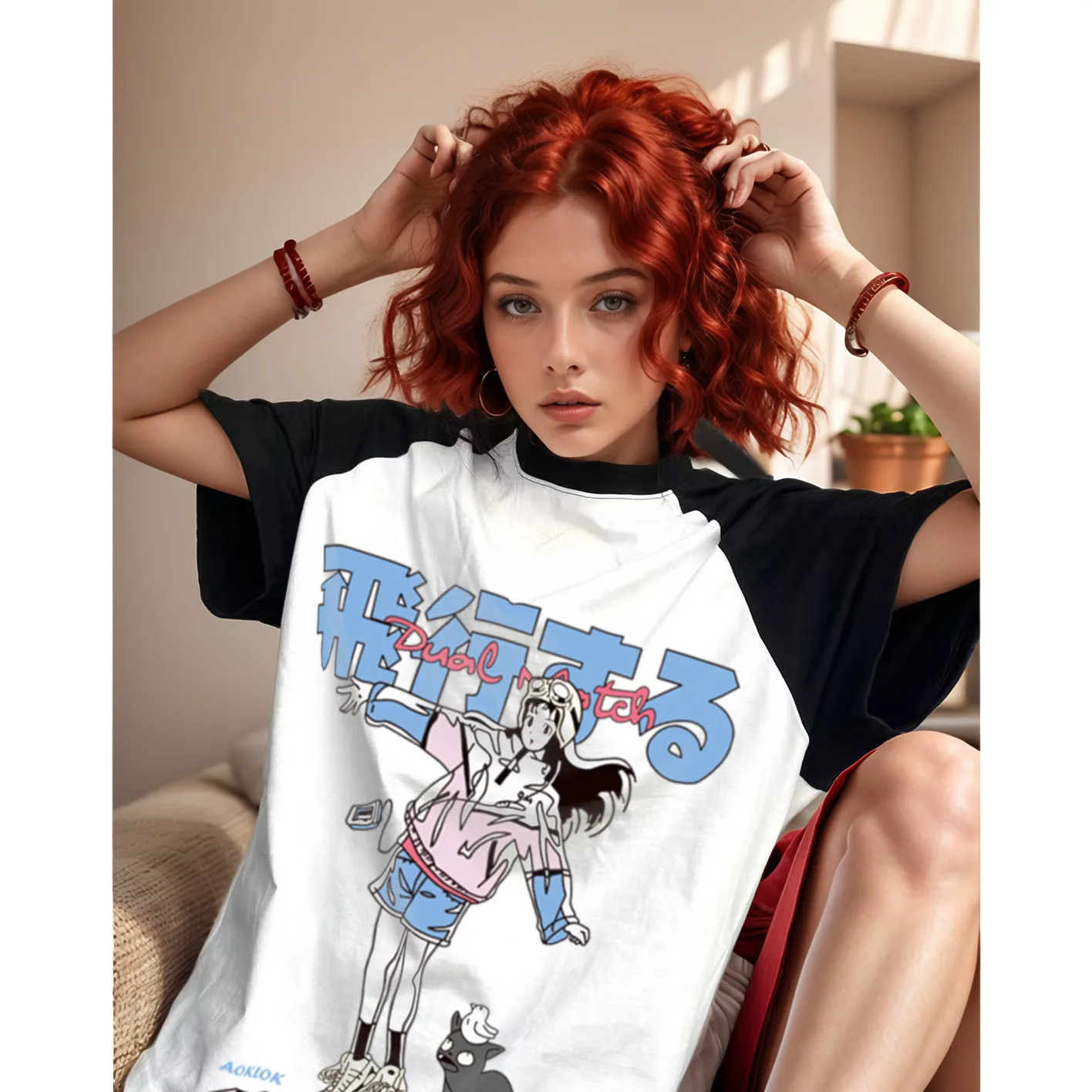 AG Japanese Sweet Girl Shoulder Short Sleeves
