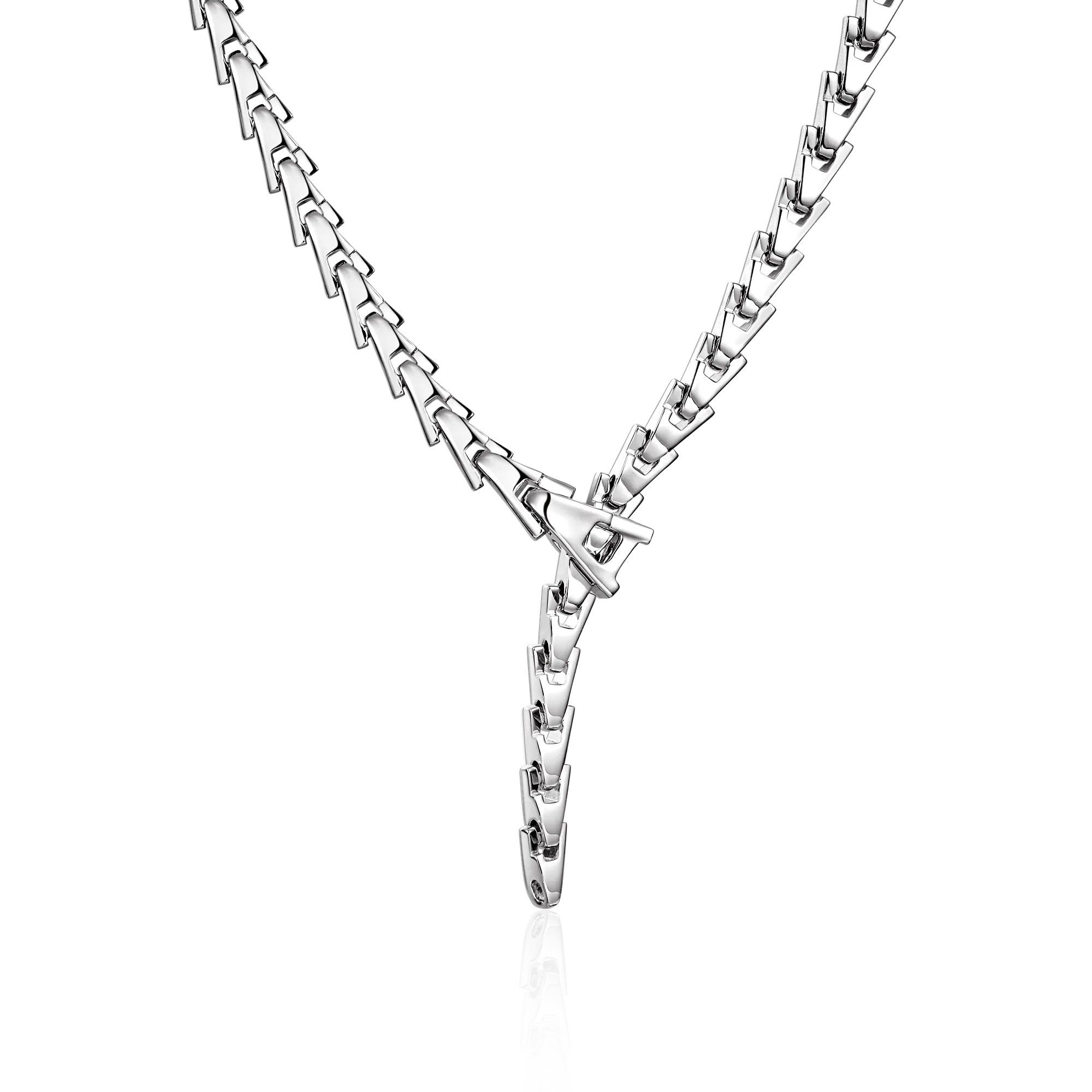 Aporro A® Plain Gold Adjustable Snake Necklace - 8mm