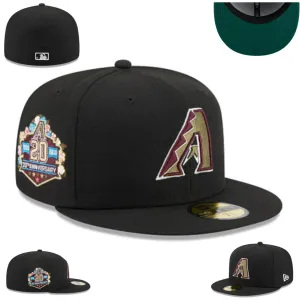 Arizona Diamondbacks 20th Anniversary Black Fitted Hat