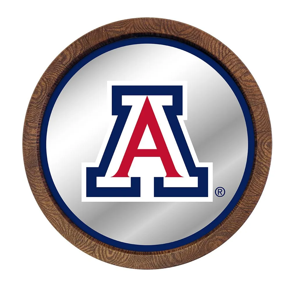 Arizona Wildcats: Mirrored Barrel Top Mirrored Wall Sign
