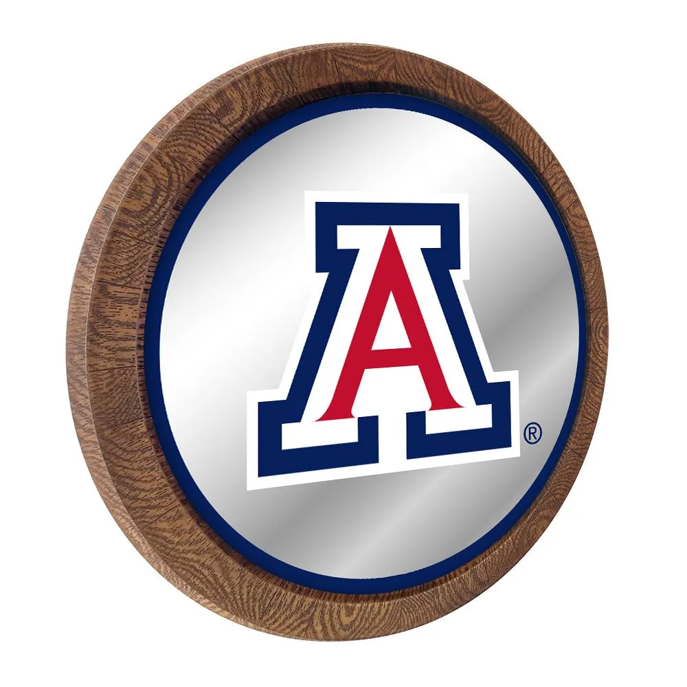 Arizona Wildcats: Mirrored Barrel Top Mirrored Wall Sign