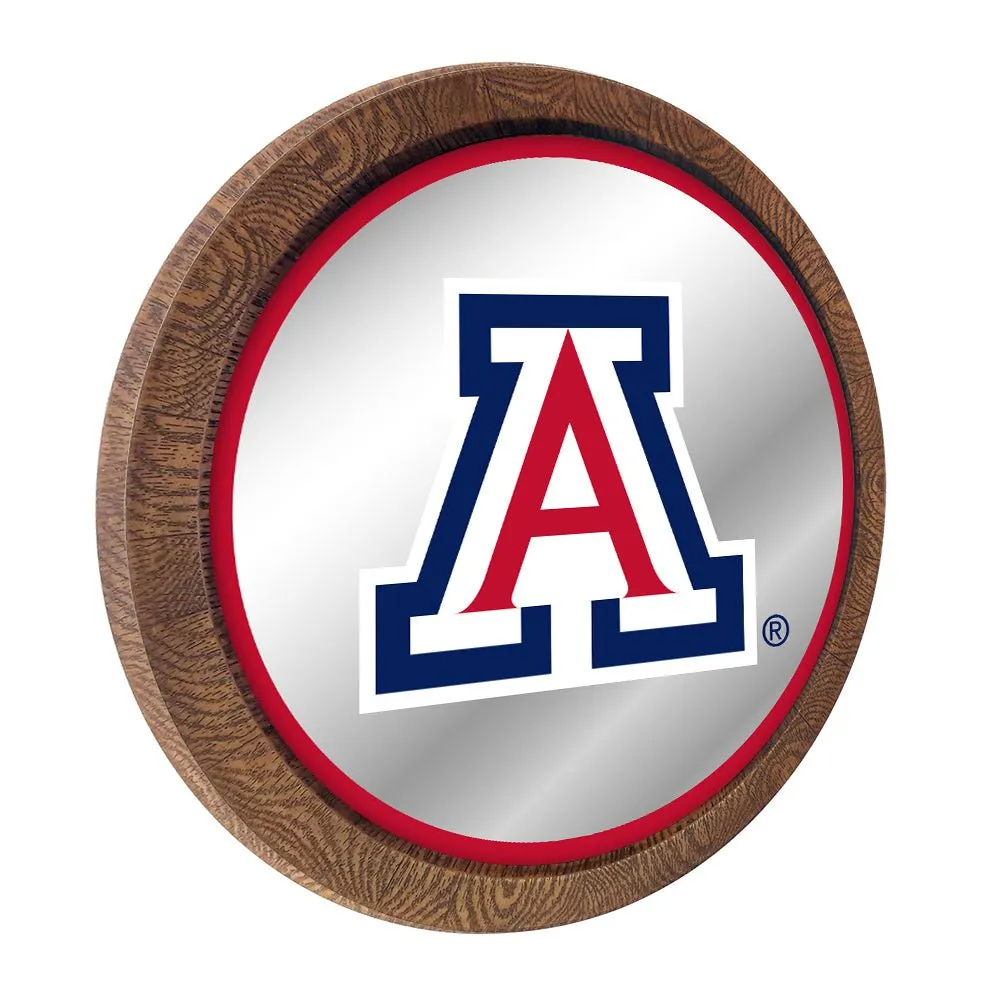 Arizona Wildcats: Mirrored Barrel Top Mirrored Wall Sign