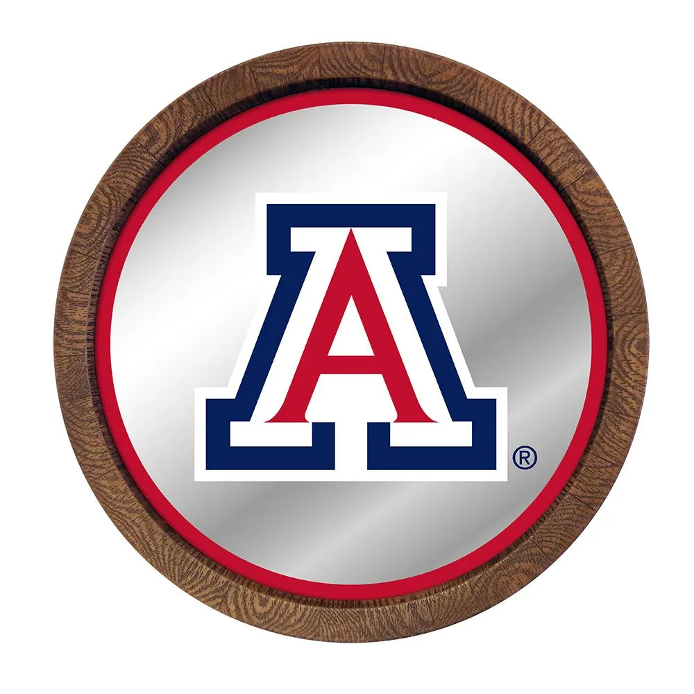 Arizona Wildcats: Mirrored Barrel Top Mirrored Wall Sign