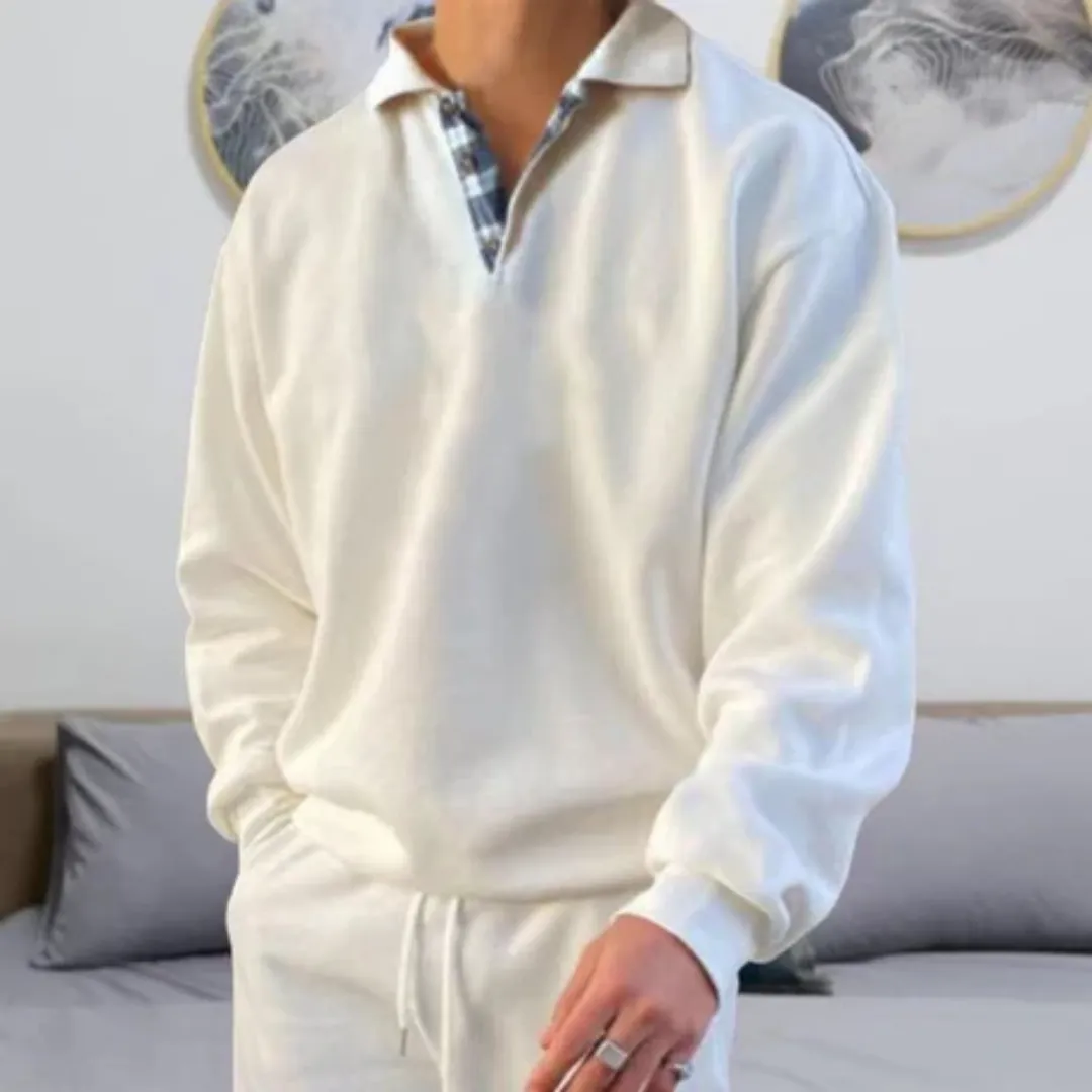 Armie | Men Oversized Half Button Sweater | Warm