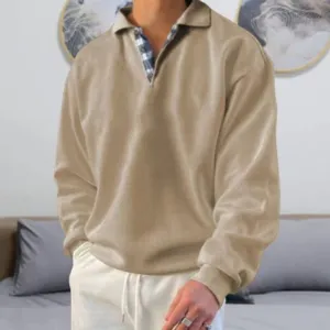 Armie | Men Oversized Half Button Sweater | Warm