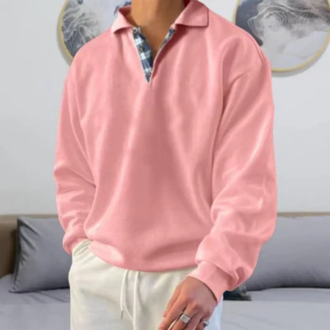 Armie | Men Oversized Half Button Sweater | Warm