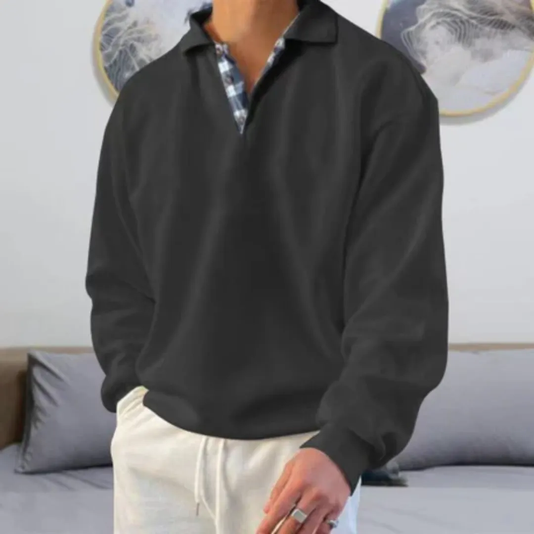 Armie | Men Oversized Half Button Sweater | Warm