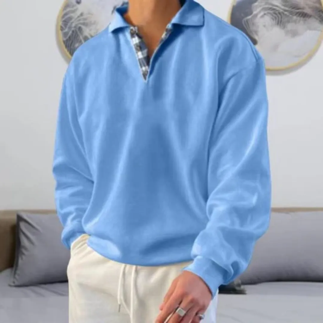 Armie | Men Oversized Half Button Sweater | Warm