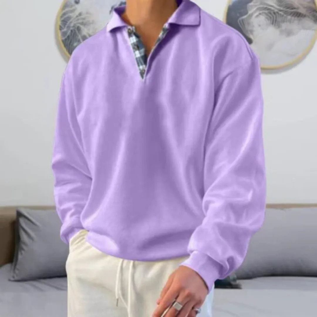 Armie | Men Oversized Half Button Sweater | Warm