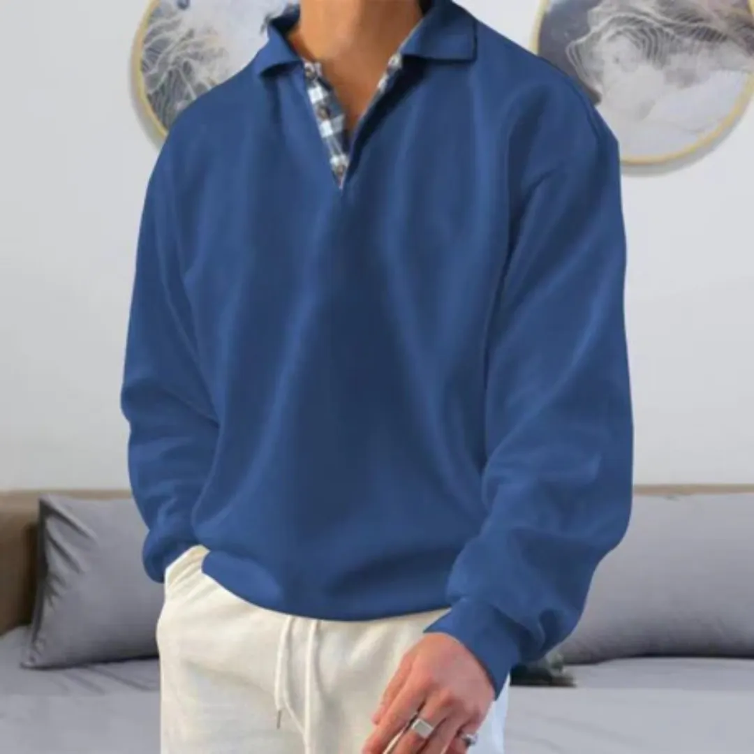 Armie | Men Oversized Half Button Sweater | Warm