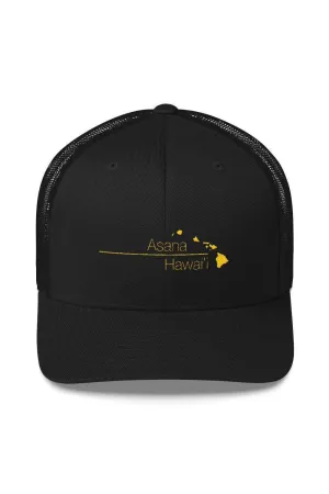 Asana Hawaii  Retro Trucker Cap