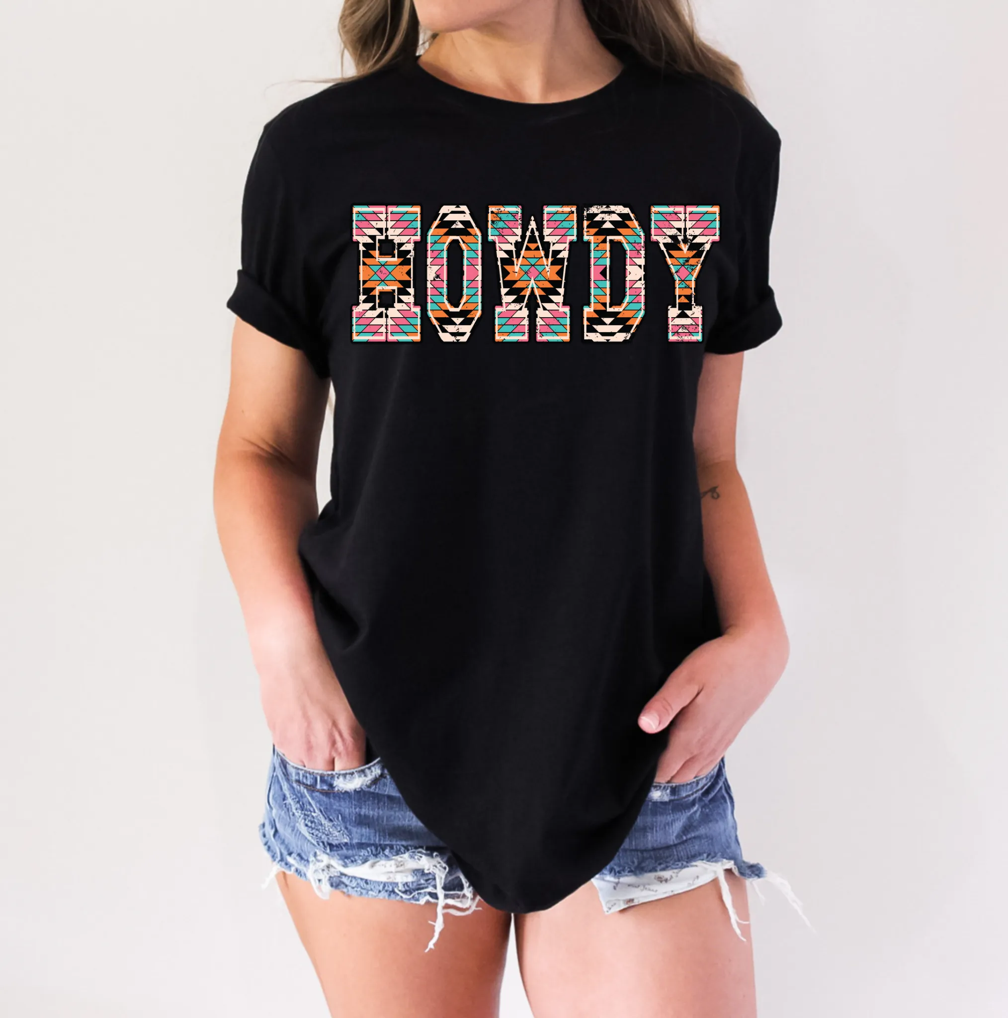 Aztec Howdy Tee (Multiple Colors)