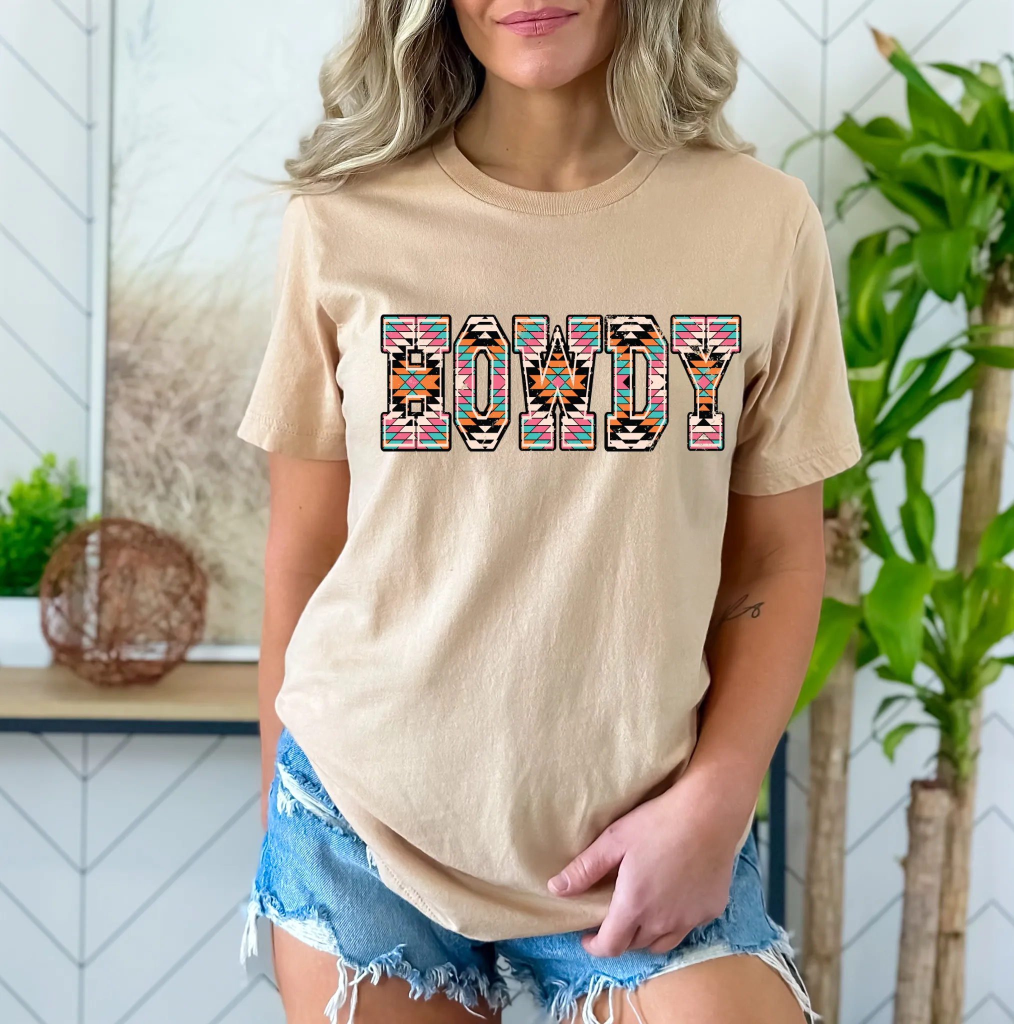 Aztec Howdy Tee (Multiple Colors)