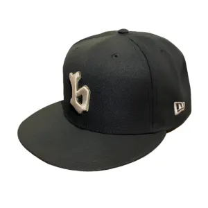 B 97 Logo Fitted New Era Hat (Black/Cream)