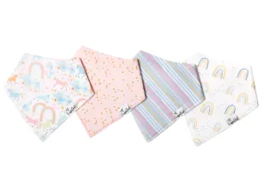 Bandana Bib Set of 4- Whimsy