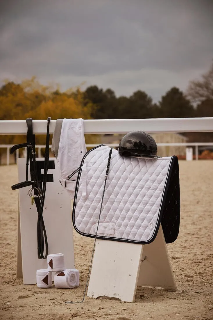 Bandes de polo équitation Cheval et Poney - blanches x4