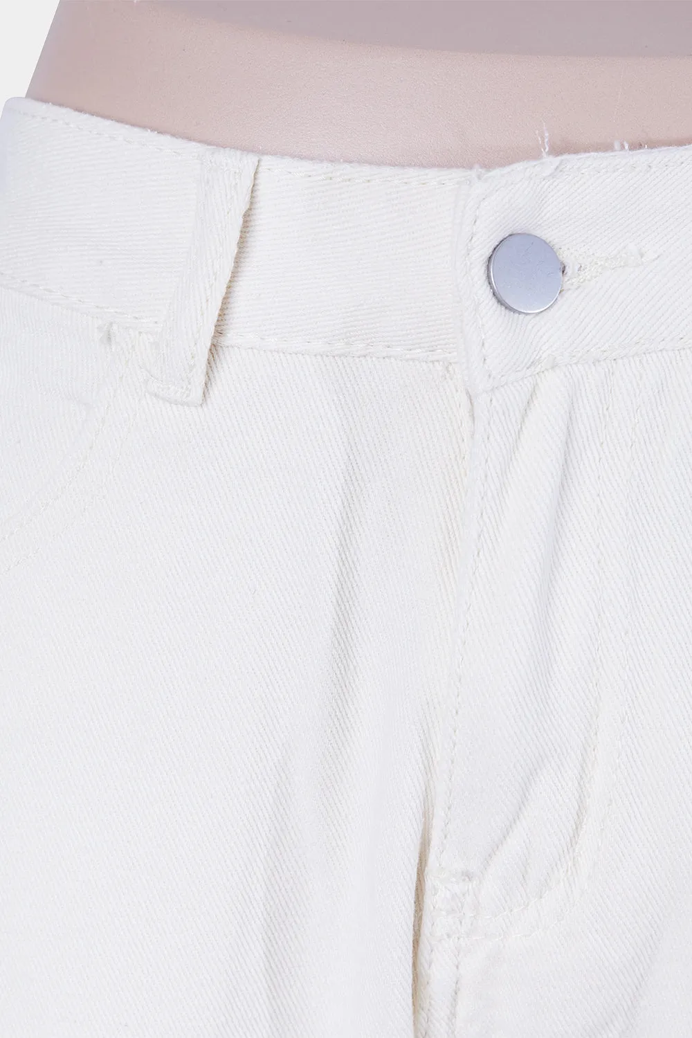Beginning Boutique Pastel Yellow High Waisted Straight Leg Jeans