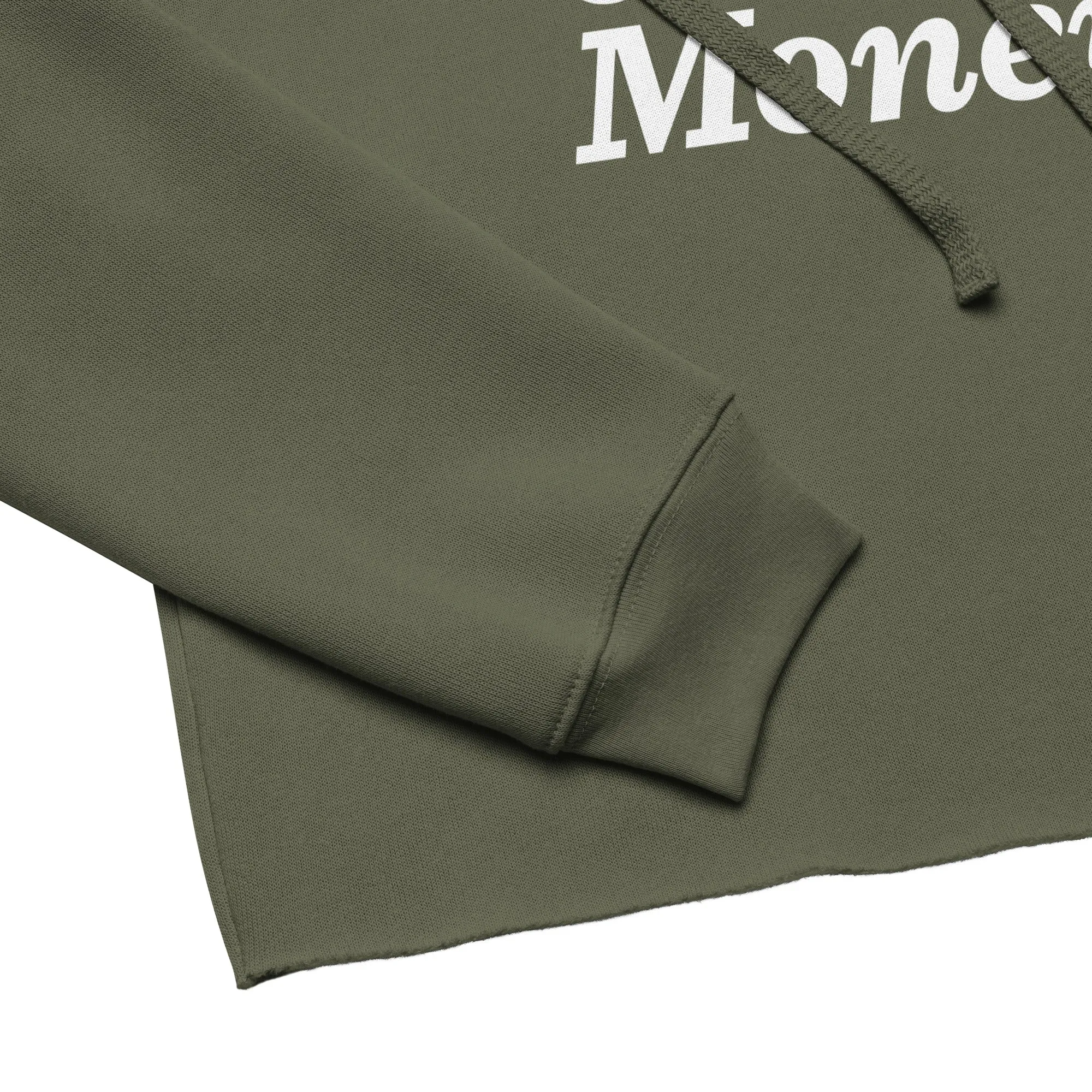 Black Tech Green Money Crop Hoodie