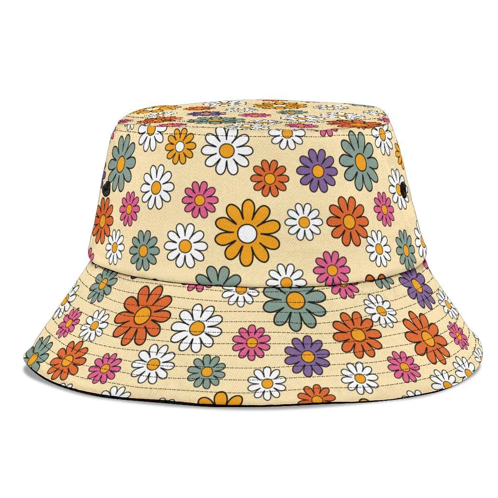 Boho Hippie Daisies Unisex Bucket Hat