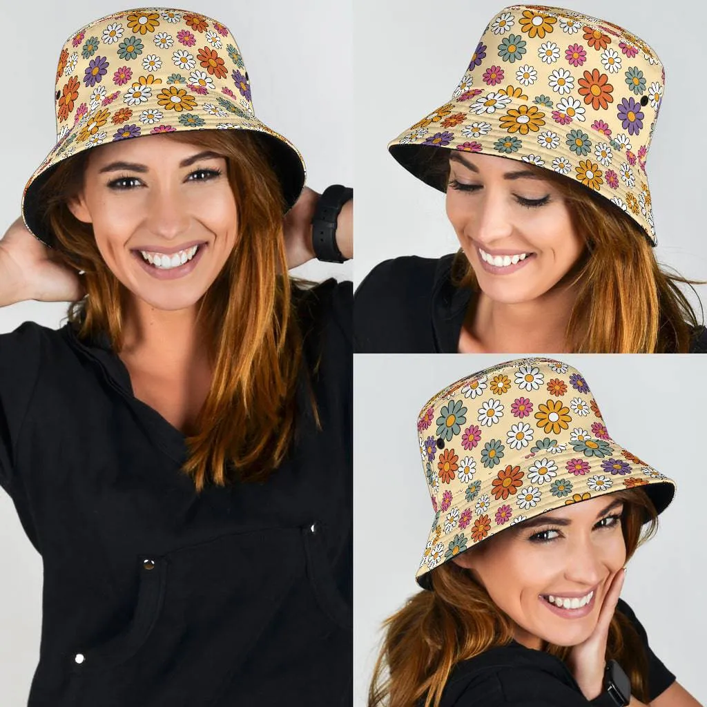 Boho Hippie Daisies Unisex Bucket Hat