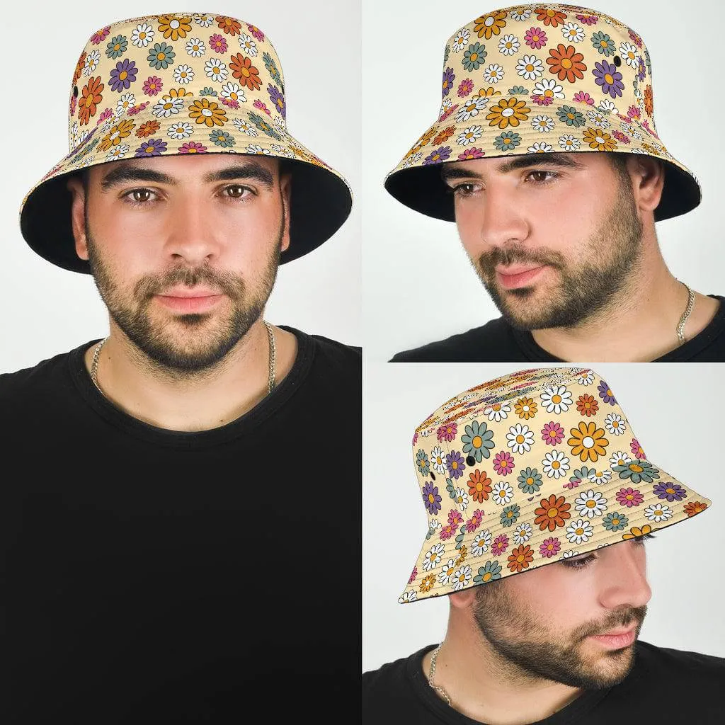 Boho Hippie Daisies Unisex Bucket Hat
