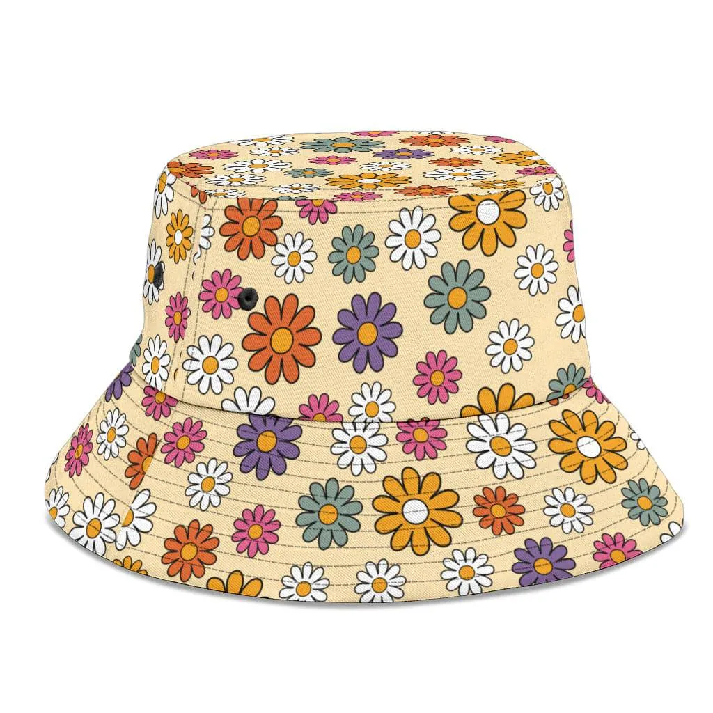Boho Hippie Daisies Unisex Bucket Hat