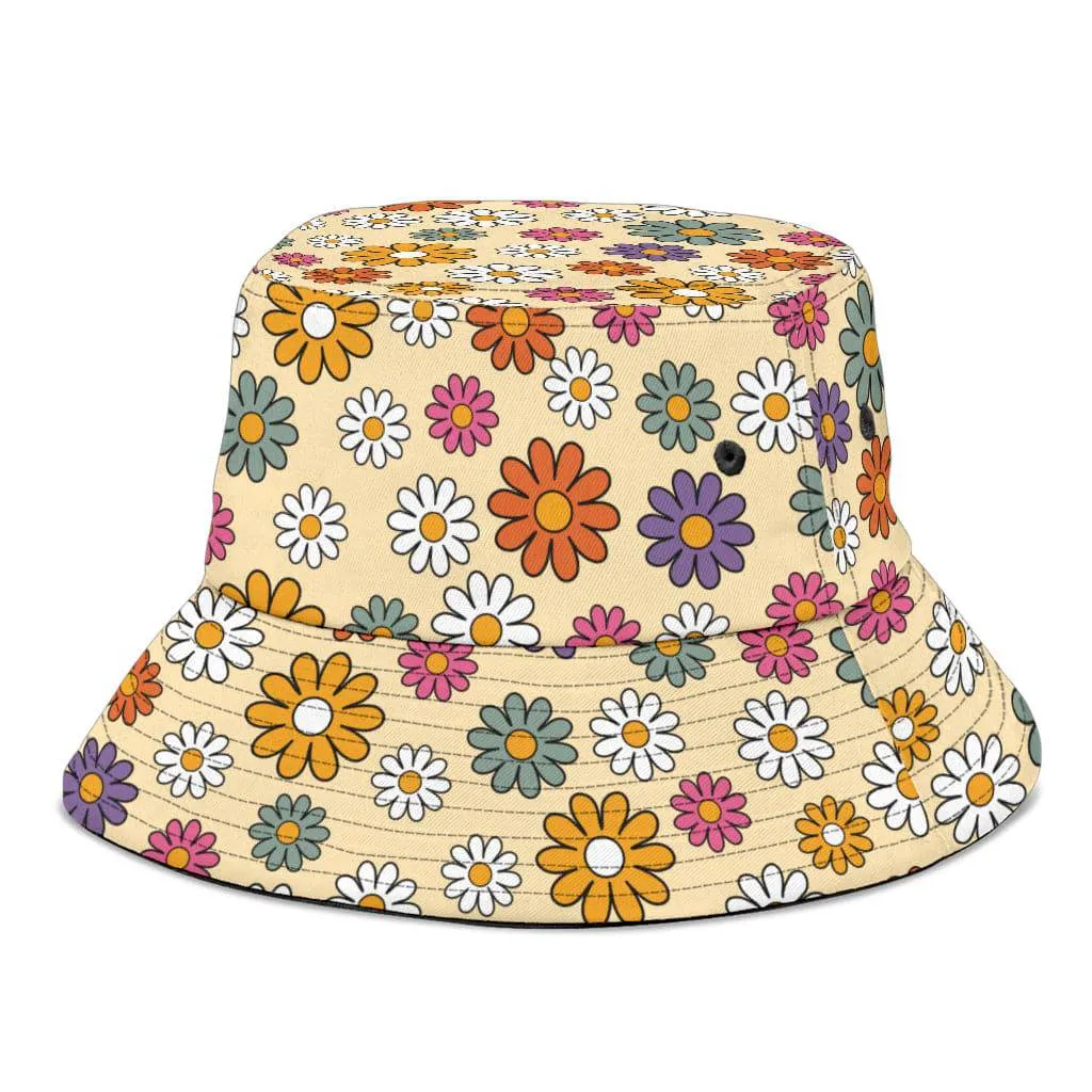 Boho Hippie Daisies Unisex Bucket Hat