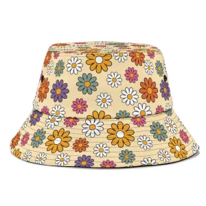 Boho Hippie Daisies Unisex Bucket Hat