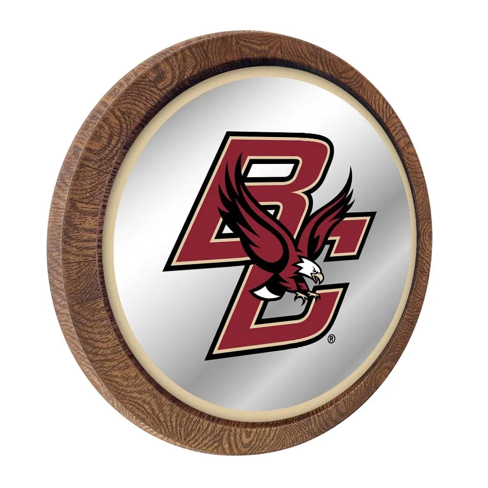Boston College Eagles: "Faux" Barrel Top Mirrored Wall Sign