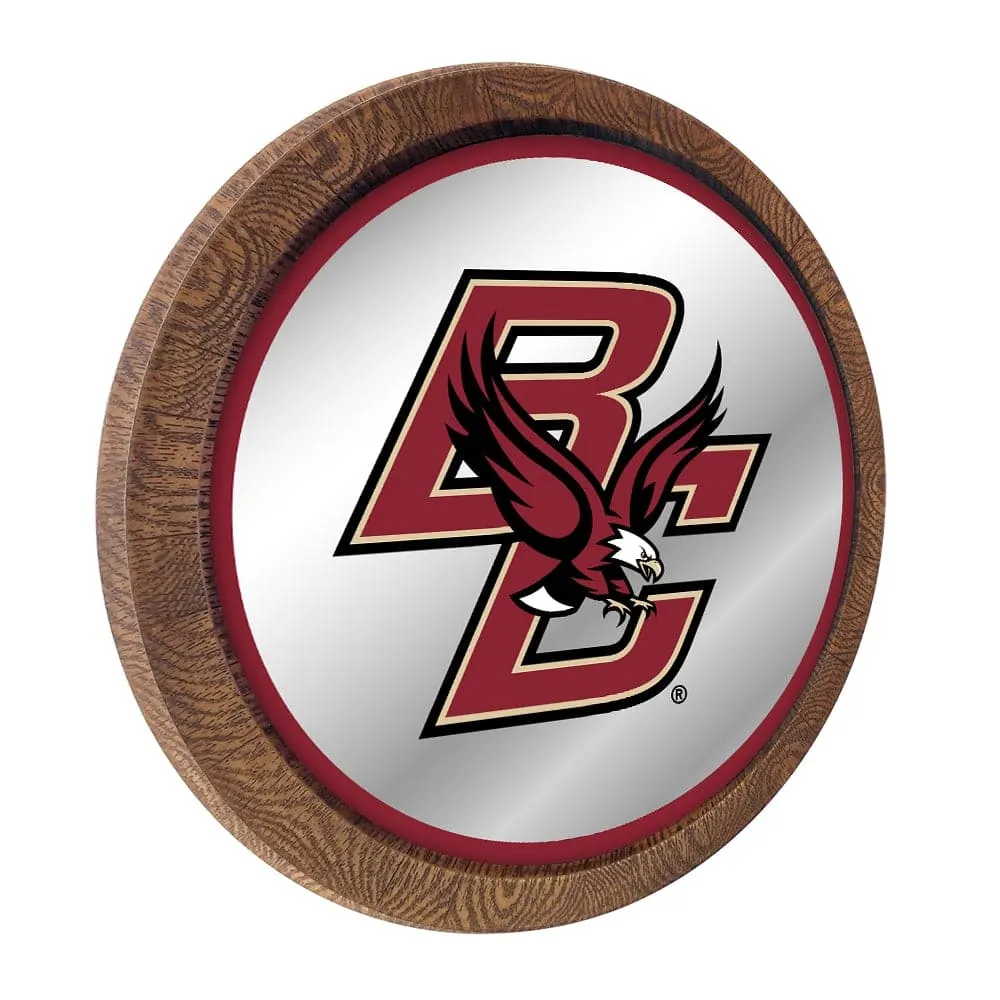 Boston College Eagles: "Faux" Barrel Top Mirrored Wall Sign