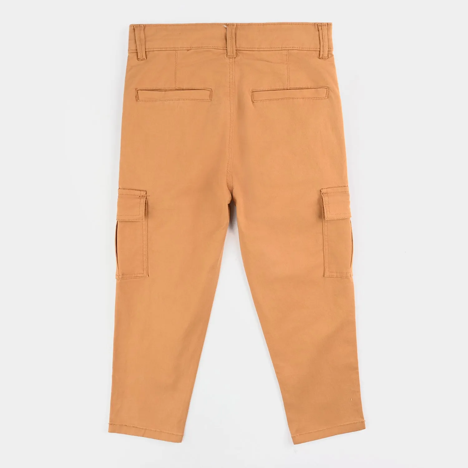 Boys Cotton Twill Pant Original-BROWN