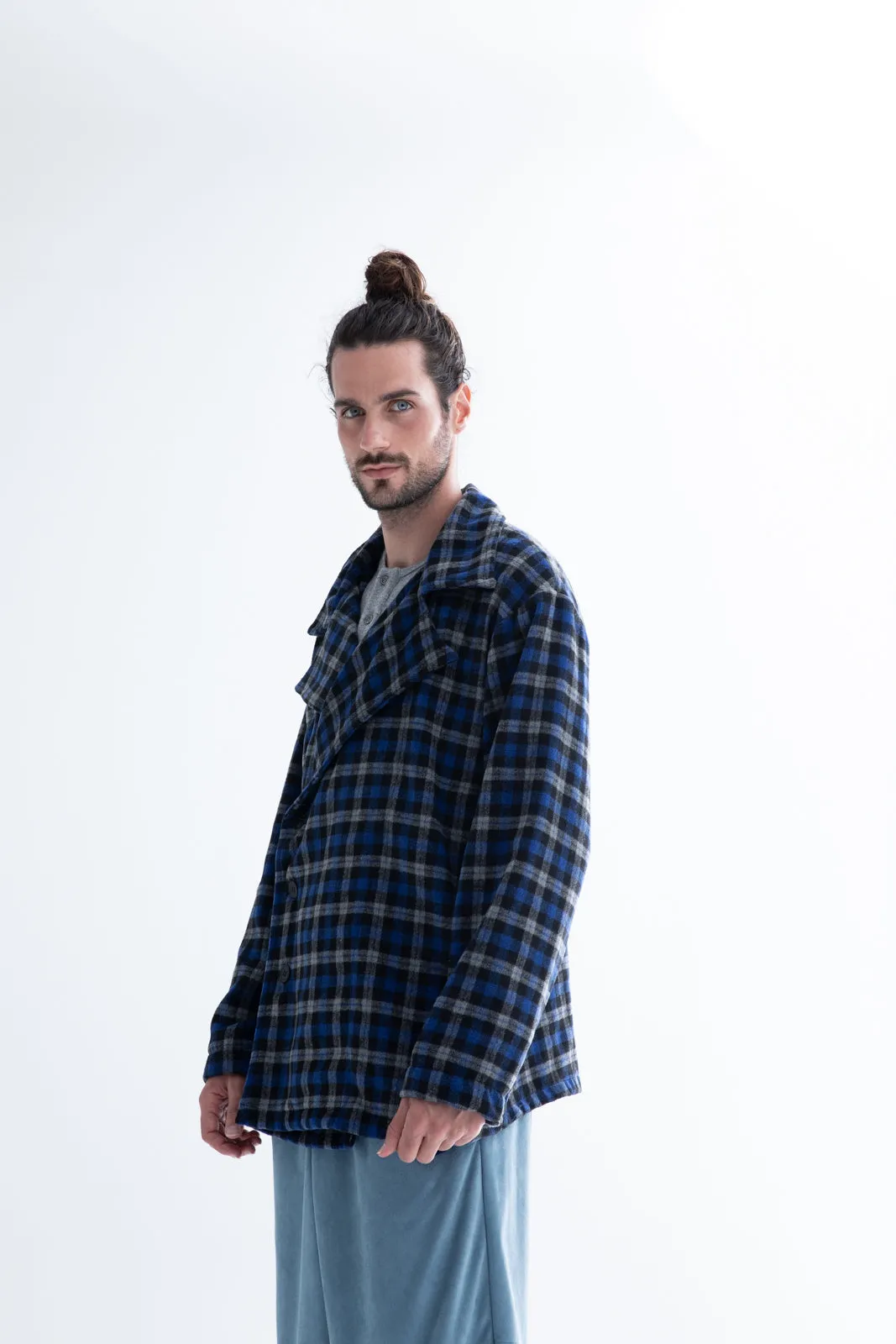 Bramble Jacket Plaid Blue