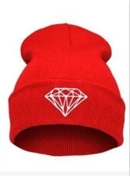Brand Gorros Fashion Beanie Men Casual Winter Hat Warm Diamond Knitted Hats For Women Hip Hop Skullies Beanies Toca