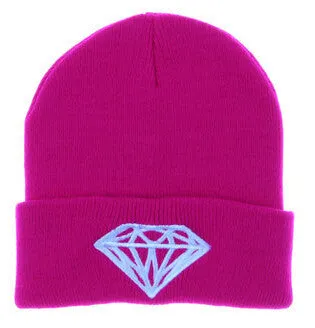 Brand Gorros Fashion Beanie Men Casual Winter Hat Warm Diamond Knitted Hats For Women Hip Hop Skullies Beanies Toca