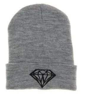 Brand Gorros Fashion Beanie Men Casual Winter Hat Warm Diamond Knitted Hats For Women Hip Hop Skullies Beanies Toca