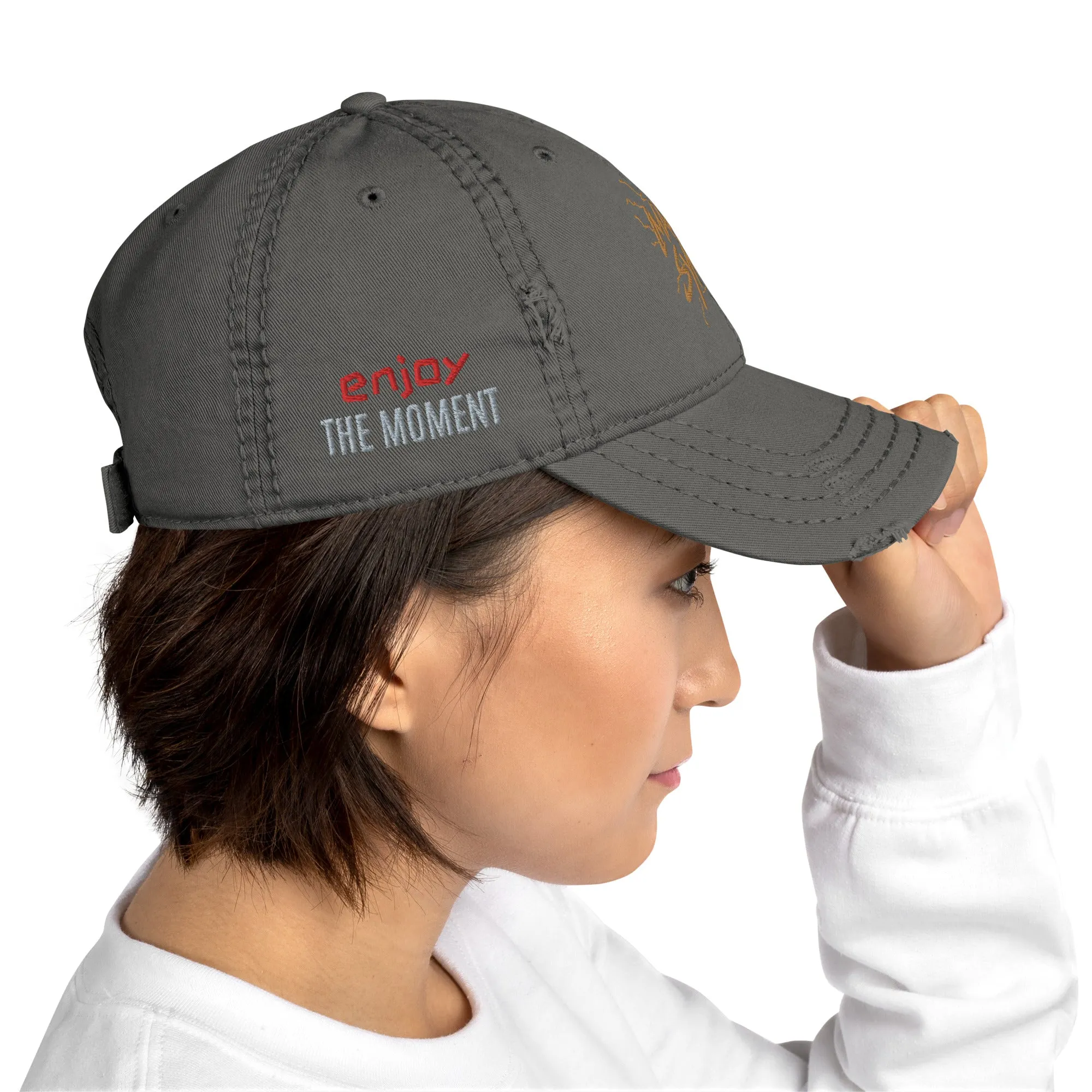Branded Distressed Dad Hat