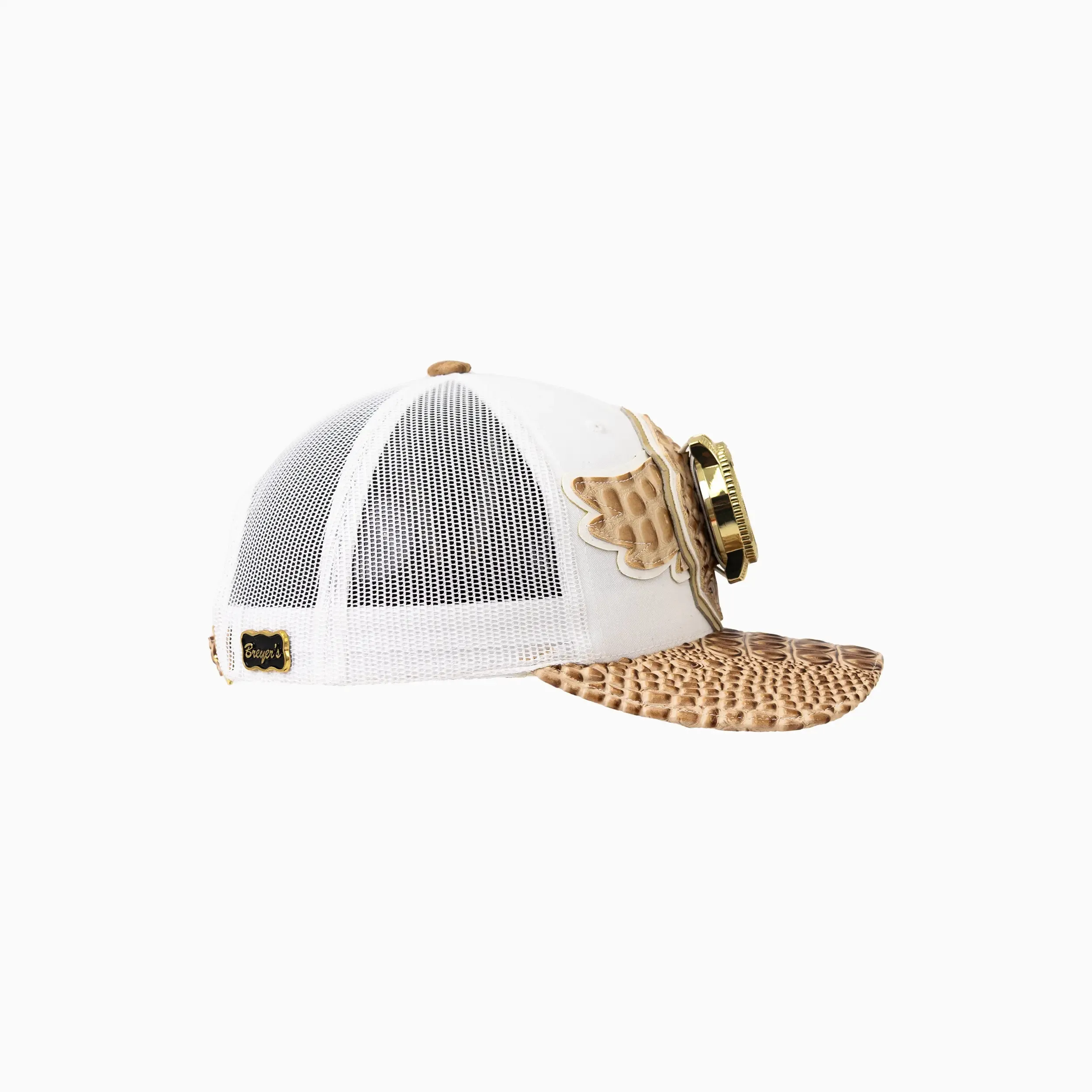 Breyer's Buck 50 Wool Trucker Hat With Leather Visor