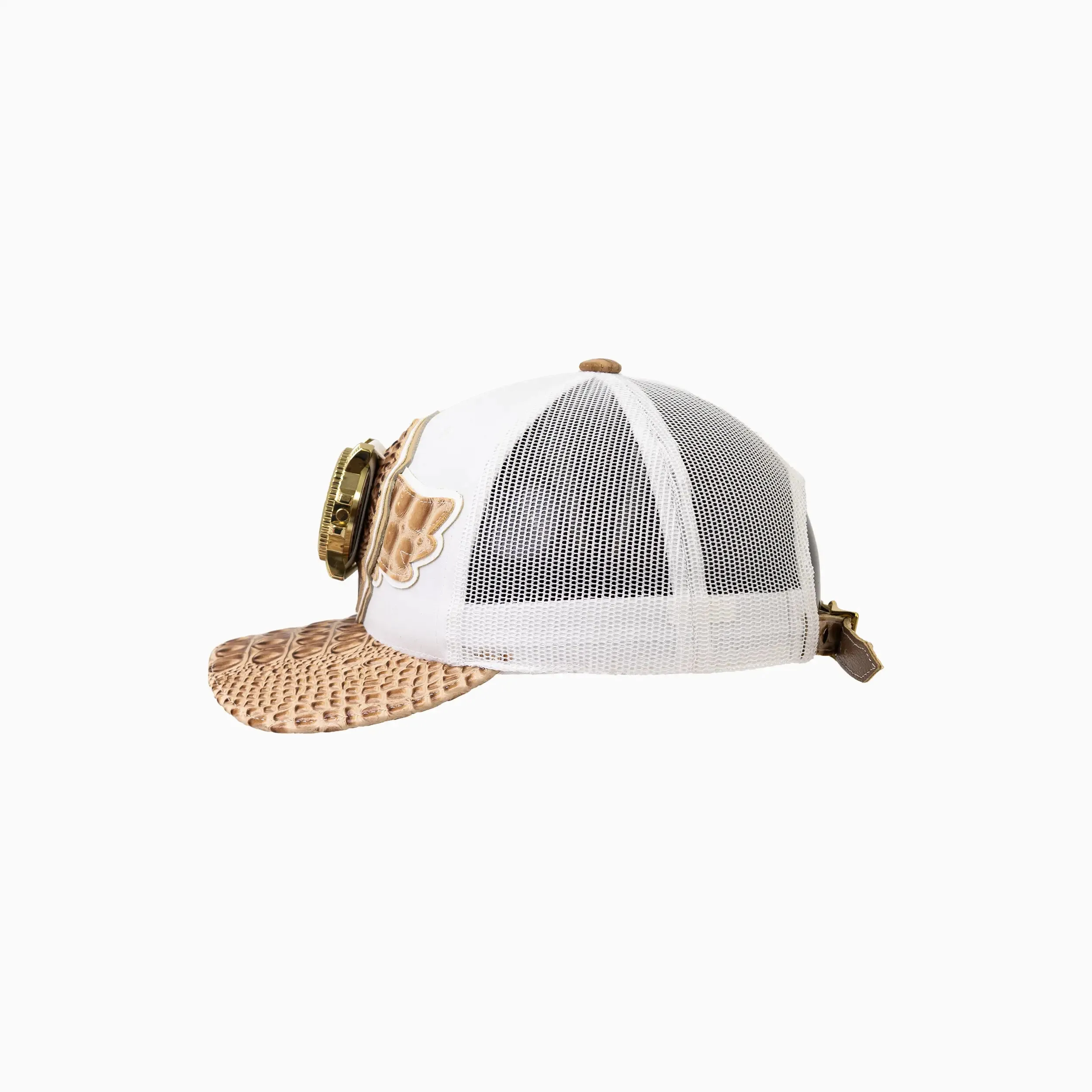 Breyer's Buck 50 Wool Trucker Hat With Leather Visor