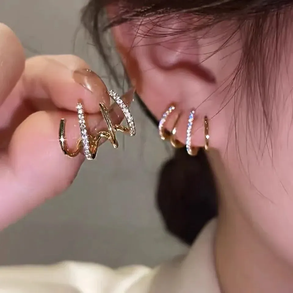 Brown Earrings Vintage Matte drop Earrings for women Metal Fashion Statement Dangle Earring