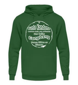Bunte Kondome wurden auch nur erfunden  - Unisex Kapuzenpullover Hoodie