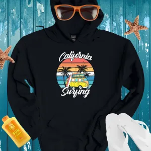 California Surfing Hoodie Retro Beach Style Sweatshirt
