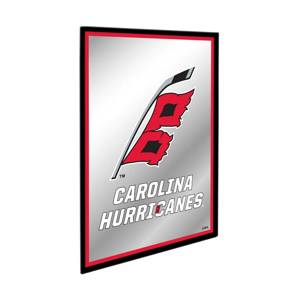 Carolina Hurricanes: Logo - Framed Mirrored Wall Sign