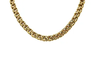 Cartier Retro 14 Karat Yellow Gold Double Curb Link Vintage Unisex Chain Necklace